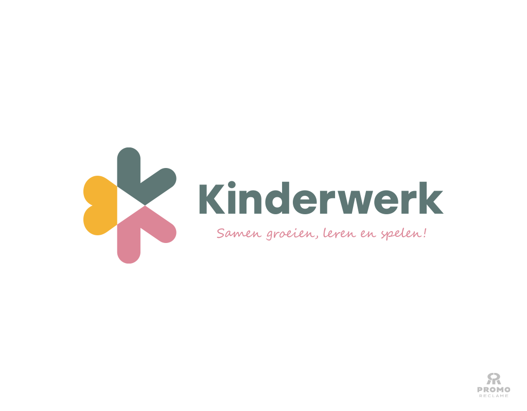 Kinderwerk Kinderopvang logo en huisstijl ontwerp