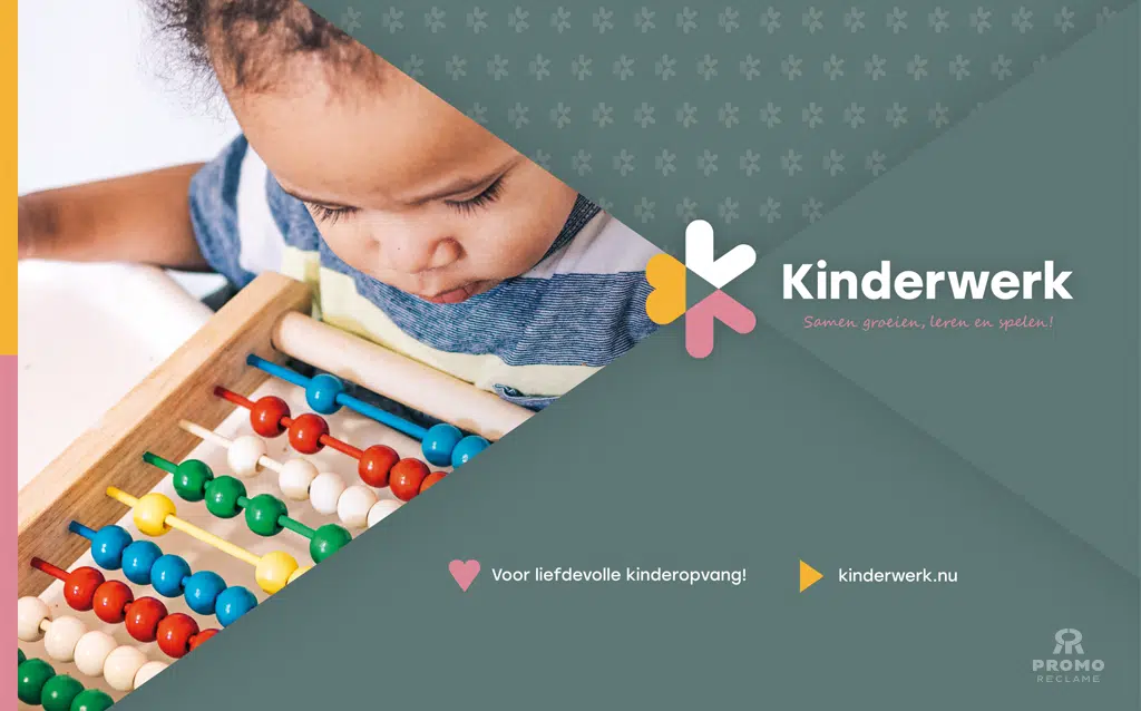 Kinderwerk Kinderopvang logo en huisstijl ontwerp