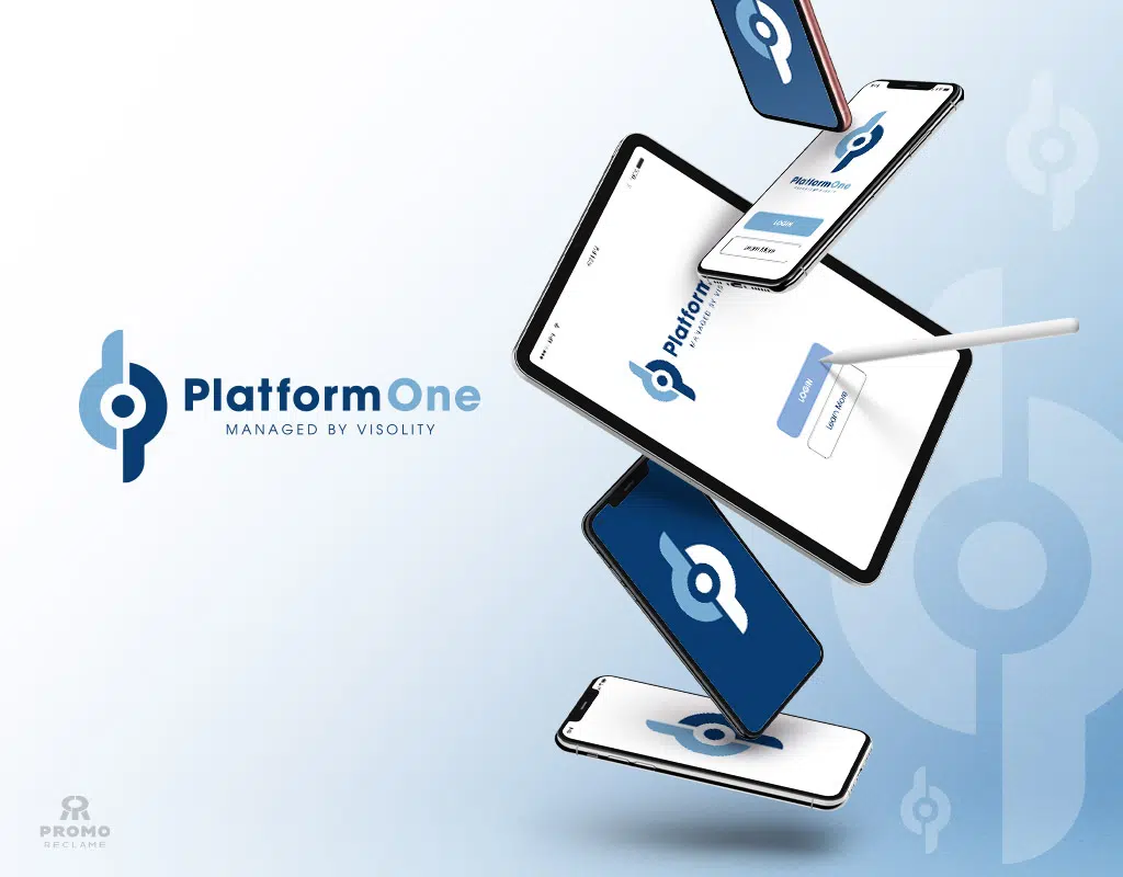 PlatformOne Logo, brochure en website ontwerp