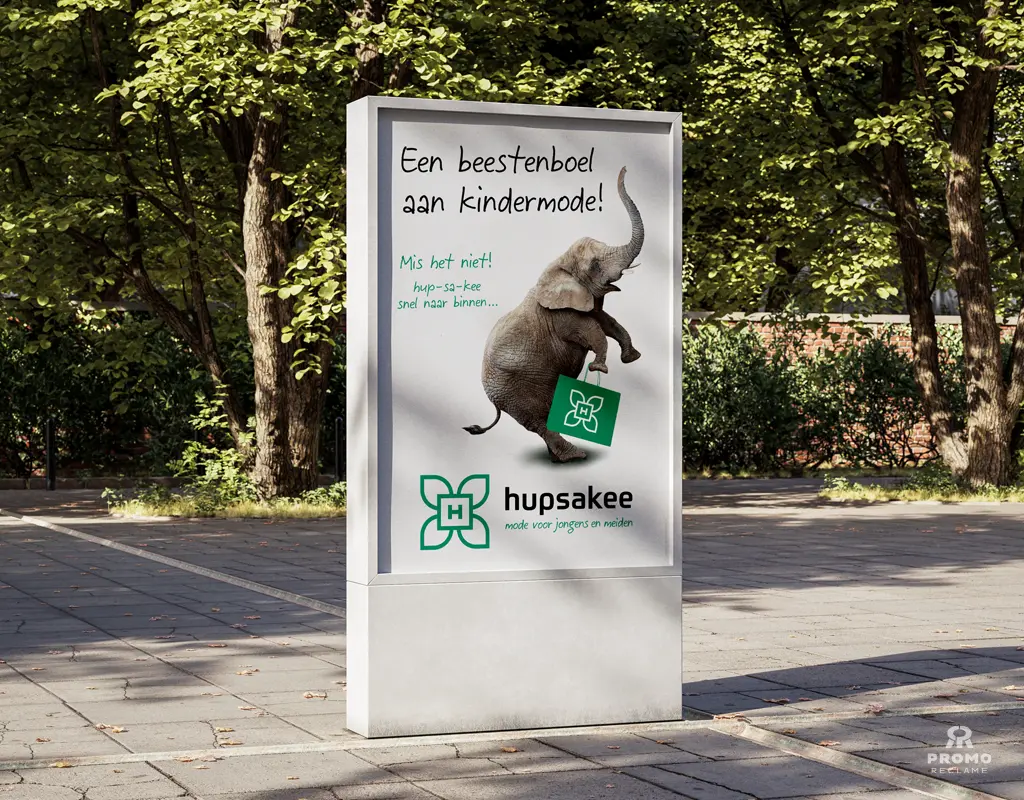 Hupsakee Kindermode logo ontwerp en meer