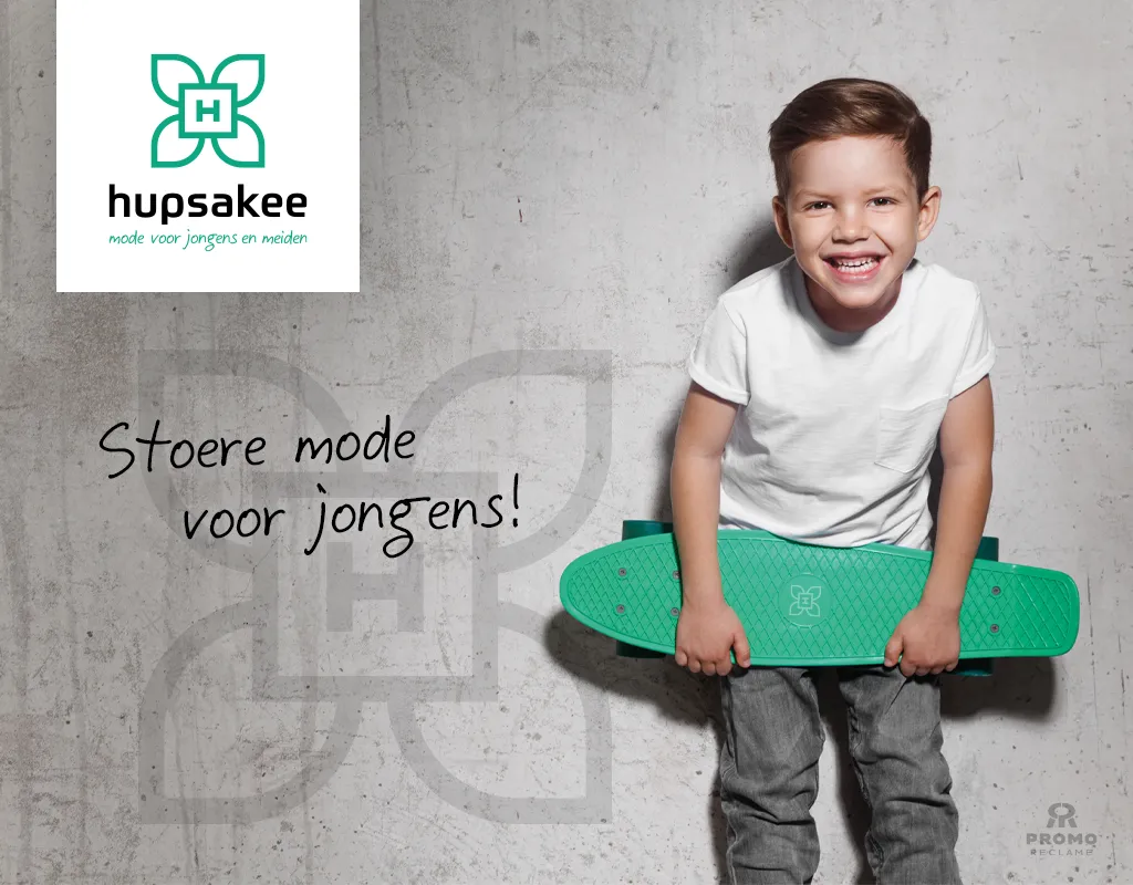 Hupsakee Kindermode logo ontwerp en meer