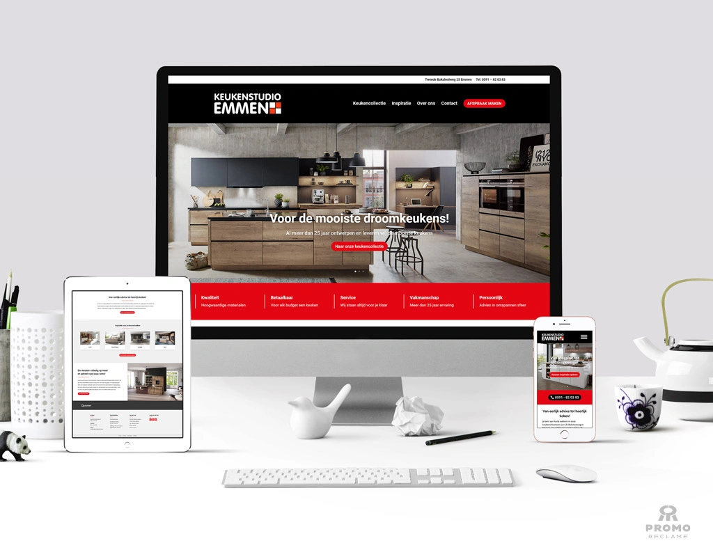 Keukenstudio Emmen website ontwerp