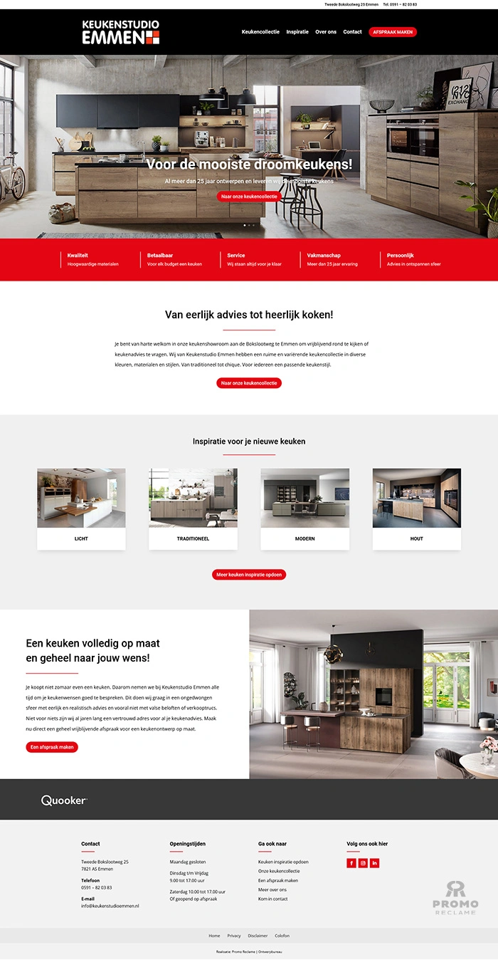 Keukenstudio Emmen website ontwerp