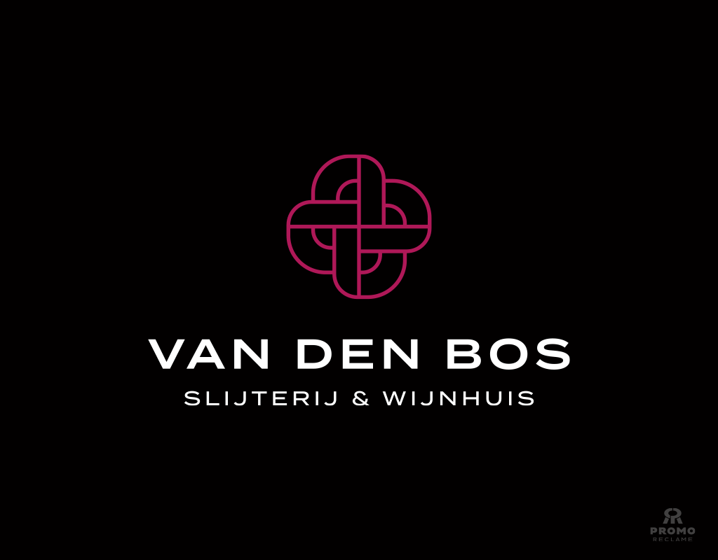 Van den Bos - Slijterij & Wijnhuis logo ontwerp