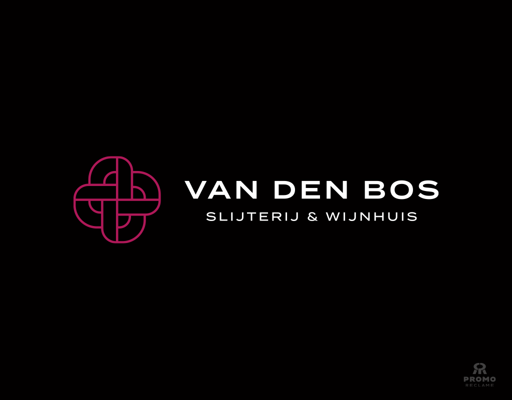 Van den Bos - Slijterij & Wijnhuis logo ontwerp