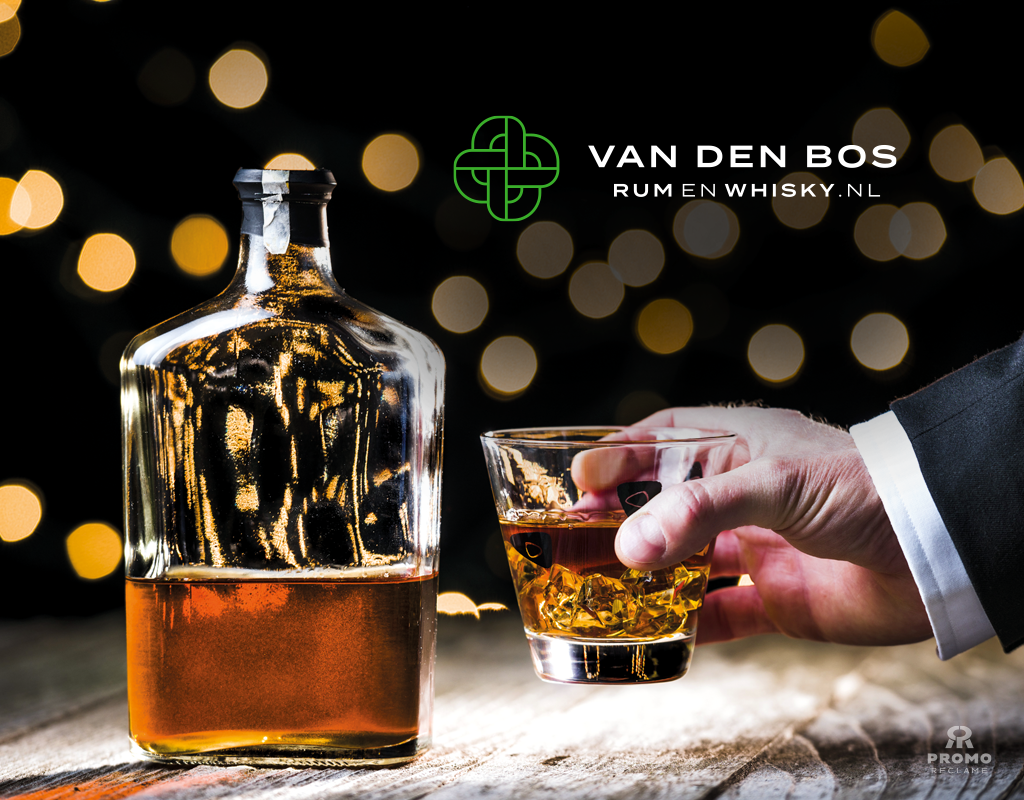 Van den Bos - Slijterij & Wijnhuis logo ontwerp