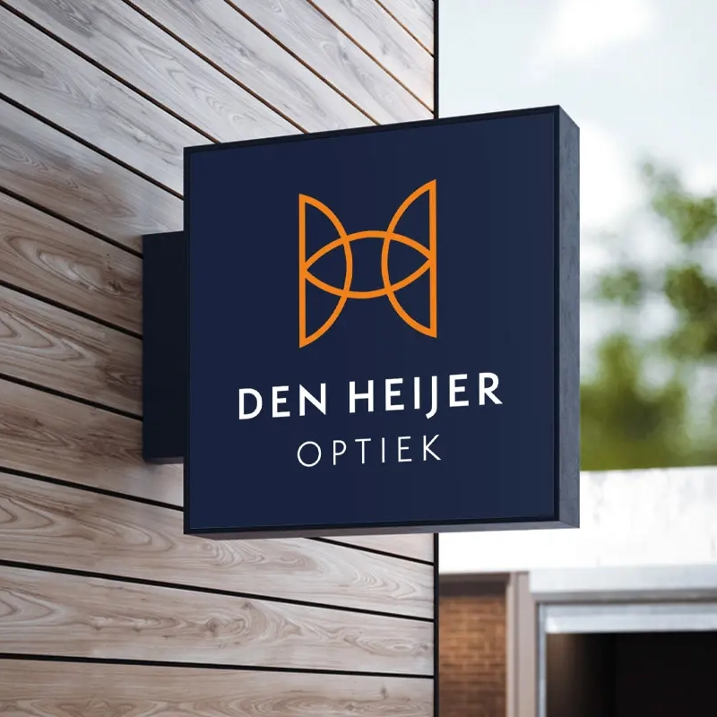 Den Heijer Optiek Logo en huisstijl ontwerp